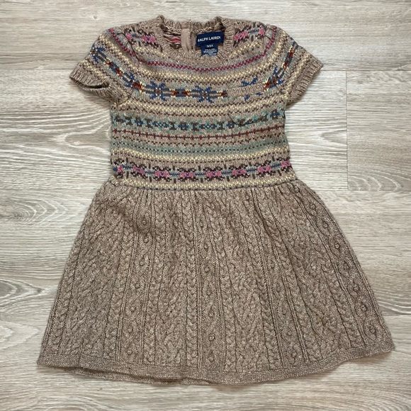 Ralph Lauren Blue Label Other - Ralph Lauren Polo Wool Knit Toddler Dress Vintge Look